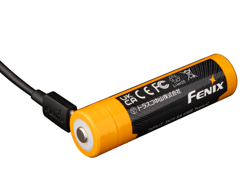 Laden Sie das Bild in Galerie -Viewer, Fenix ARB-L18-4000U – 18650 Li-Ion Akku mit 4000 mAh, inkl. USB C Ladeanschluss
