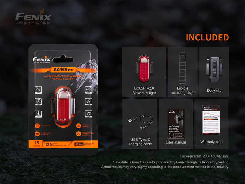 Laden Sie das Bild in Galerie -Viewer, SET, Limitierte Promotion 2025 - Fenix BC26R ultrastarkes wiederaufladbares Fahrradlicht, 1600 Lumen + GRATIS Fenix BC05R V2.0 Rücklicht, 15 Lumen
