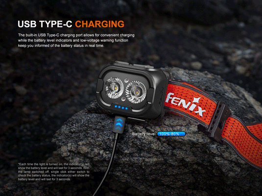 Fenix HL18R-T V2.0 Trailrunning Stirnlampe, 800 Lumen