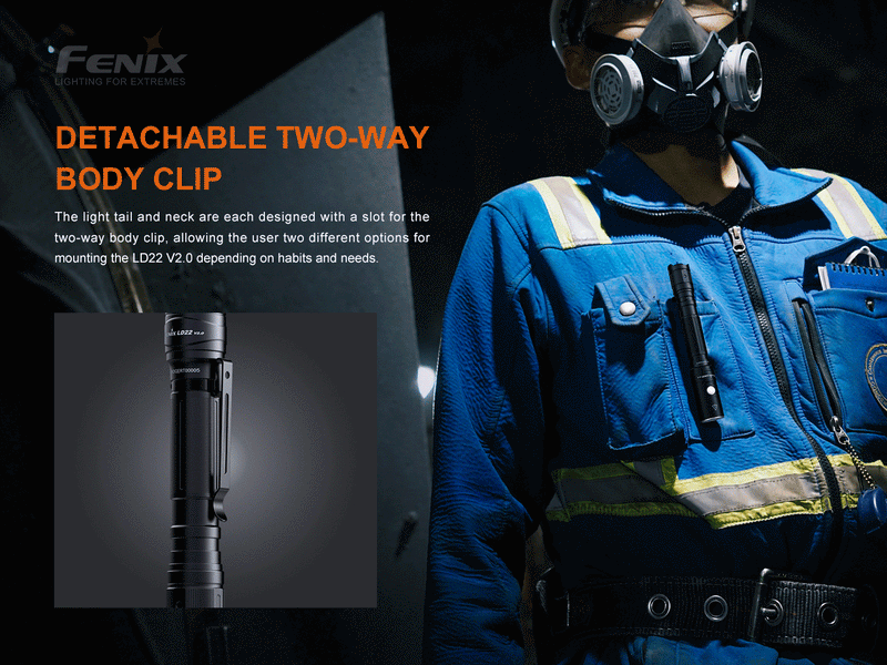 Laden Sie das Bild in Galerie -Viewer, Fenix LD22 V2.0 Vielseitige Outdoor- und EDC-Taschenlampe, 800 Lumen
