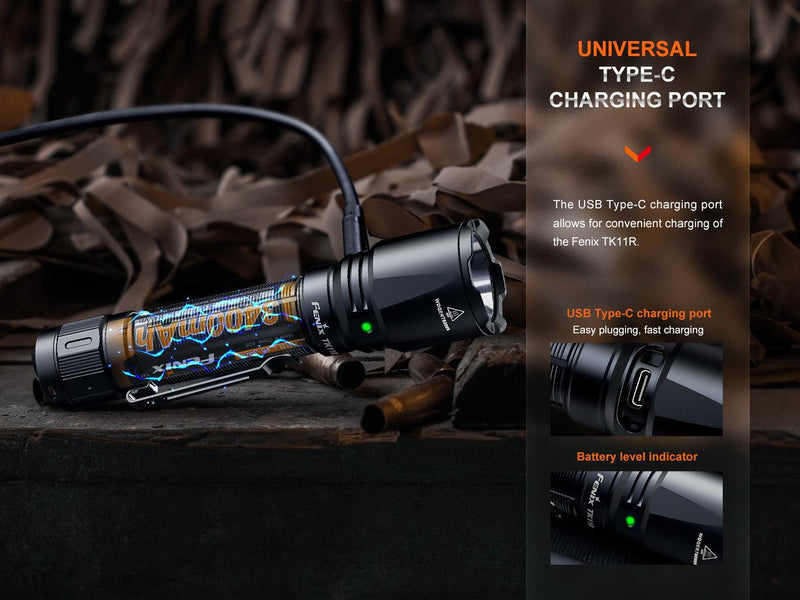 Laden Sie das Bild in Galerie -Viewer, Fenix TK11R Kompakte Militär- und Einsatz-Taschenlampe, 1600 Lumen

